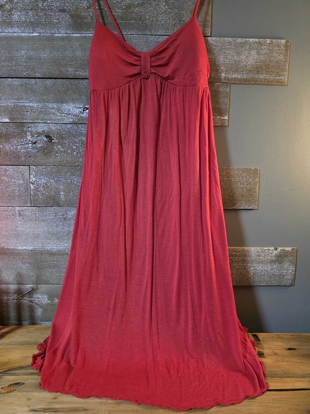 Paul & Joe Red Maxi Dress with Spaghetti Straps